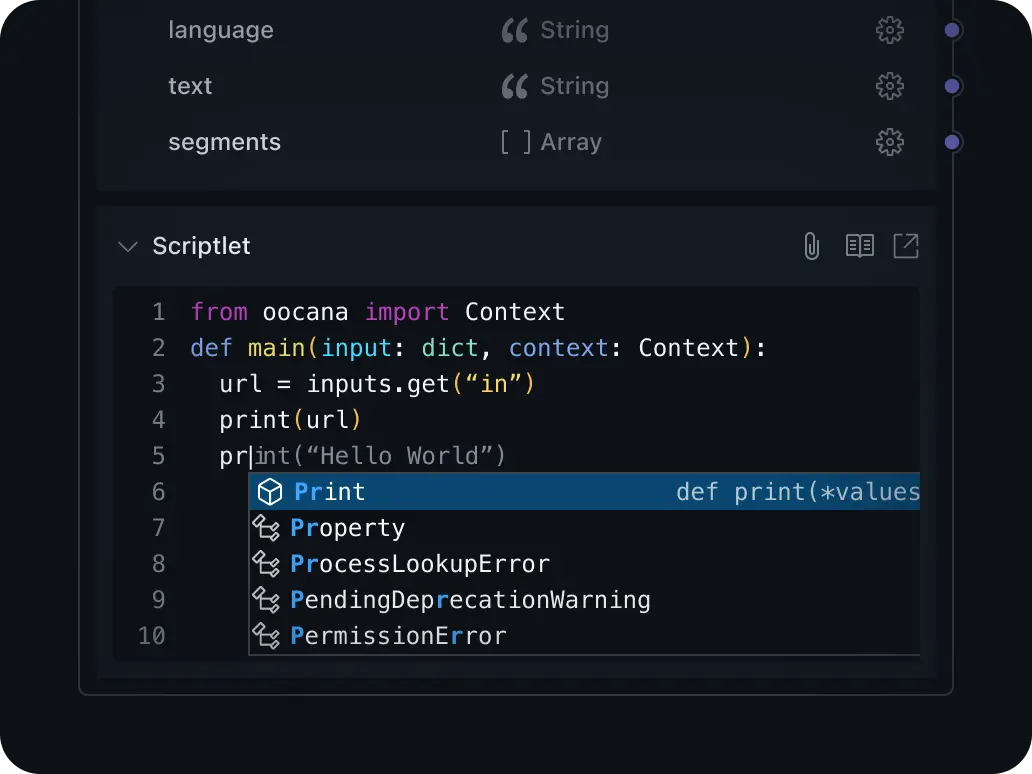 Each node is a function—customize them easily if you know programming.